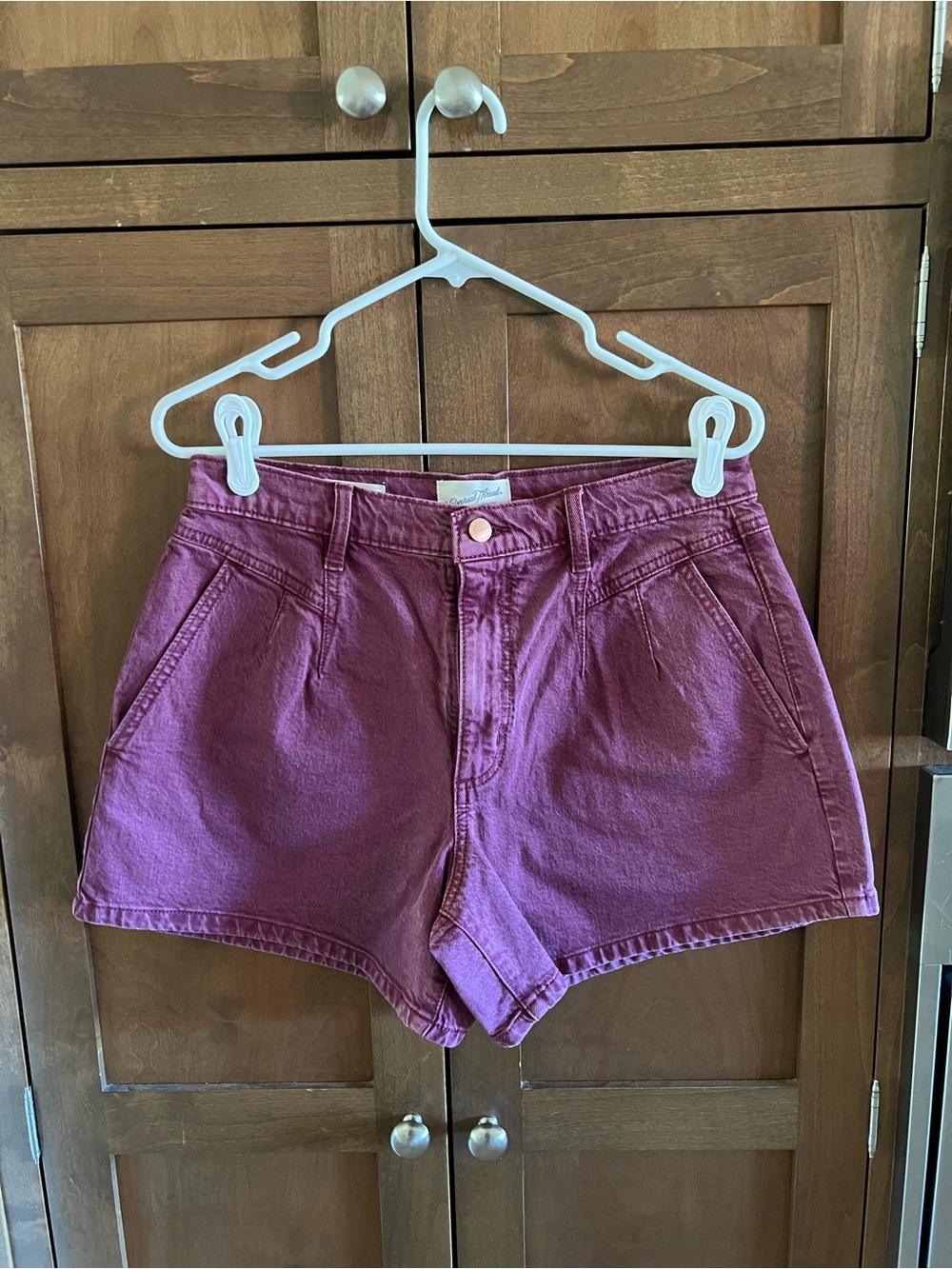 Universal Thread High-Waist Shorts in Plum